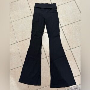 Aerie offline fold over wide leg leggings/yoga pants